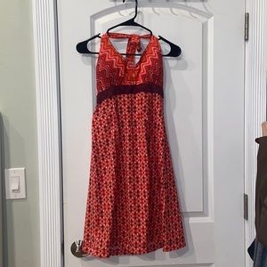 multicolored dress halter top